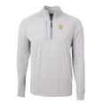 thumbnail image 2 of Men's Cutter & Buck Heather Gray San Diego Padres Big & Tall Adapt Eco Knit Stretch Recycled Quarter-Zip Pullover Top, 2 of 3