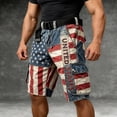 thumbnail image 6 of CONZONE 4Th Of July Mens Baggy Shorts Patriotic Independence Day Shorts For Men Casual Usa Flag Graphic Y2K 250 Years Freedom Shorts With Pockets, 6 of 6