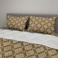 thumbnail image 2 of Oriental Comforter & Sham Bedding Set, Middle Eastern Motifs with Curves and Swirls Illustration, 3 pcs Duvet Set Microfiber Filling Quilt, 5 Sizes, Pale Brown Pale Blue, by Ambesonne, 2 of 4