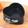 thumbnail image 3 of 4Inch Heart Shape Baking Tray Removable Bottom Stainless Steel Toast Loaf Baking Mold Cooking Gadget, 3 of 7