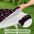 thumbnail image 5 of Breast Cancer Round Fitted Tablecloth with Elastic Edge,Dining Table Cover Waterproof,Outdoor Round Tablecloth for Camping,Dining,Indoor and Outdoor, 5 of 7
