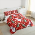 thumbnail image 3 of Feelyou Kawaii Snowman Kids Bedding Comforter Set, Green Christmas Tree Twin Comforter Sets, Cartoon Love Heart Reversible Bedding Set, Microfiber Bedroom Decor, 2-Piece, 3 of 8