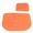 Orange, variant on Moisture-proof Music Festival Small Butt Cushion Waterproof Picnic Folding Cushion Outdoor Cushion Four Fold Mountain Climbing