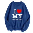 thumbnail image 3 of WEAIXIMIUNG Chandails en Molleton pour Femmes Zip Saint-Valentin Manches Longues Graphique Imprimé Pull Chandails en Molleton Blouse Chandails en Molleton Top, 3 of 4