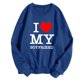 thumbnail image 2 of Gibobby Sudaderas con cremallera Día de San Valentín Mujeres Manga Larga Gráfico Impreso Sudaderas Blusa Sudaderas Top (Azul, S), 2 of 4