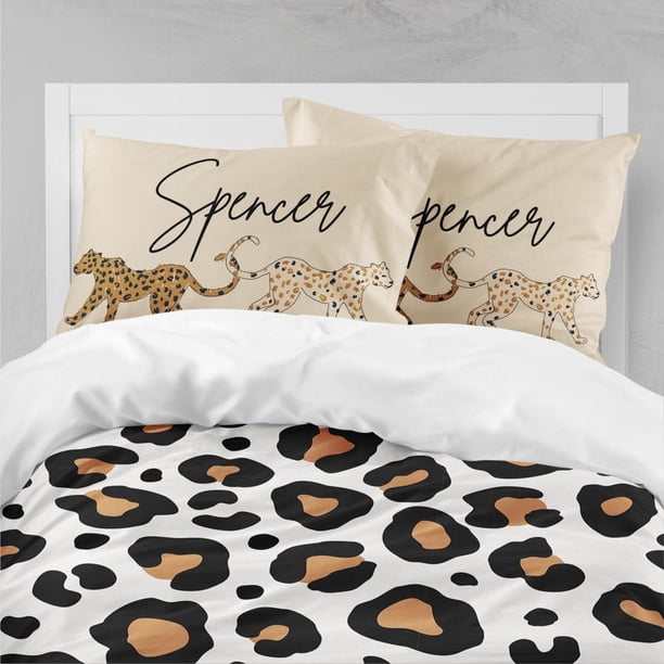 Lujoso juego de cama infantil de leopardo (edredón o funda nórdica)