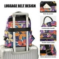thumbnail image 3 of FORMRS Mini Backpack Purse for Women Travel Daypack Casual Shoulder Bag, Colorful Painted Flowers Pattern, 3 of 7