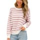 thumbnail image 1 of Gibobby Suéteres para mujer, Suéter de Cuello Redondo súper Suave para Mujer Suéter para Mujer(Morado,CH), 1 of 5