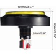 thumbnail image 2 of PinesC Starts Arcade Buttons ABS Micro Switch Flat Large Circle with Light for Video Games Parts DC 12V Yellow Yellow, 2 of 5