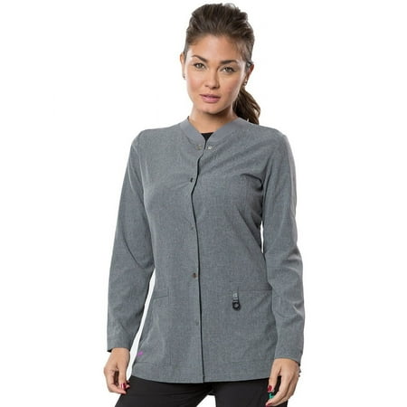 Lynx Women's Snap Front VersaTec™ Warm-Up Solid Scrub Jacket