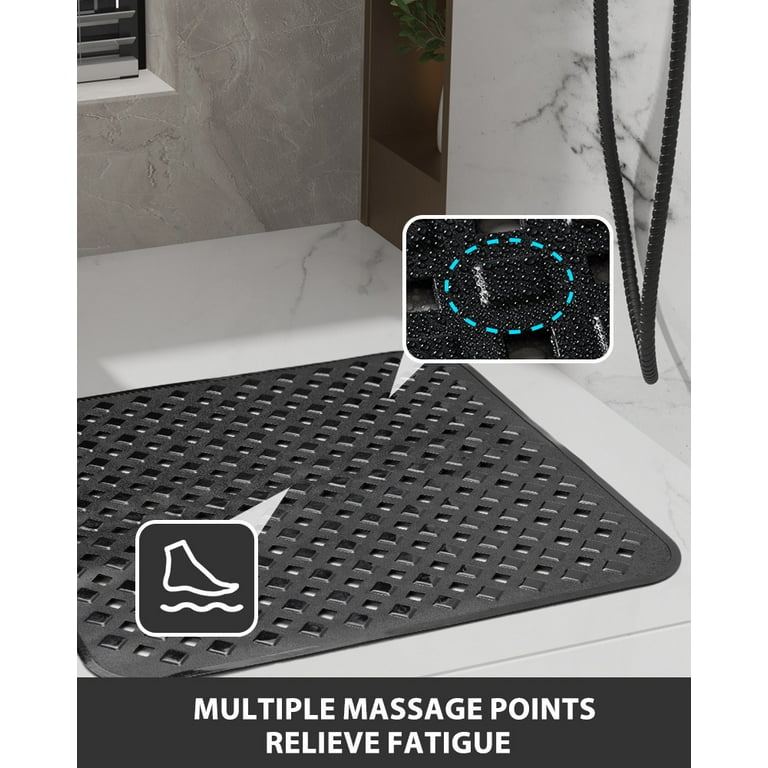 Non Slip Floor Pad Bathroom Tub Mat Bath Shower Mat with Round Massage  Point