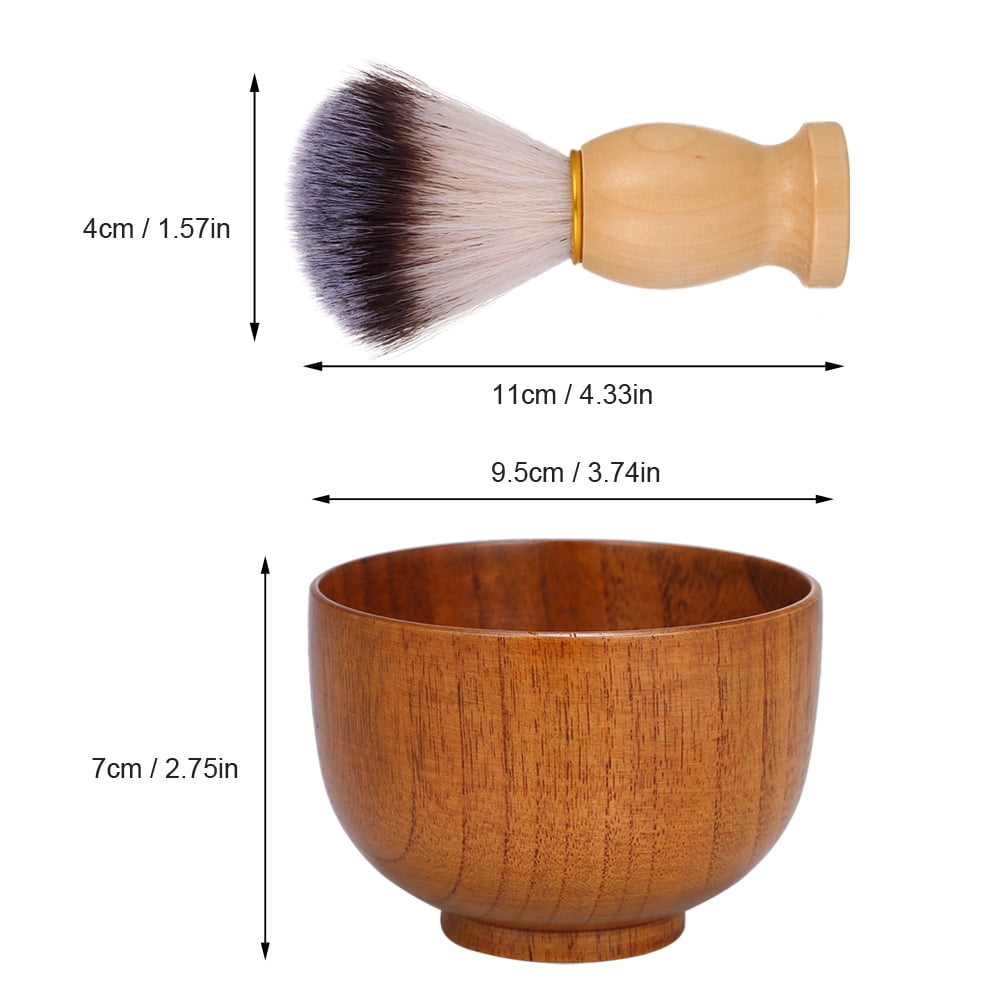 Male Shaving Brush Bowl Shaving Mug Shave Cream Soap Cup Face Cleaning W4S4 