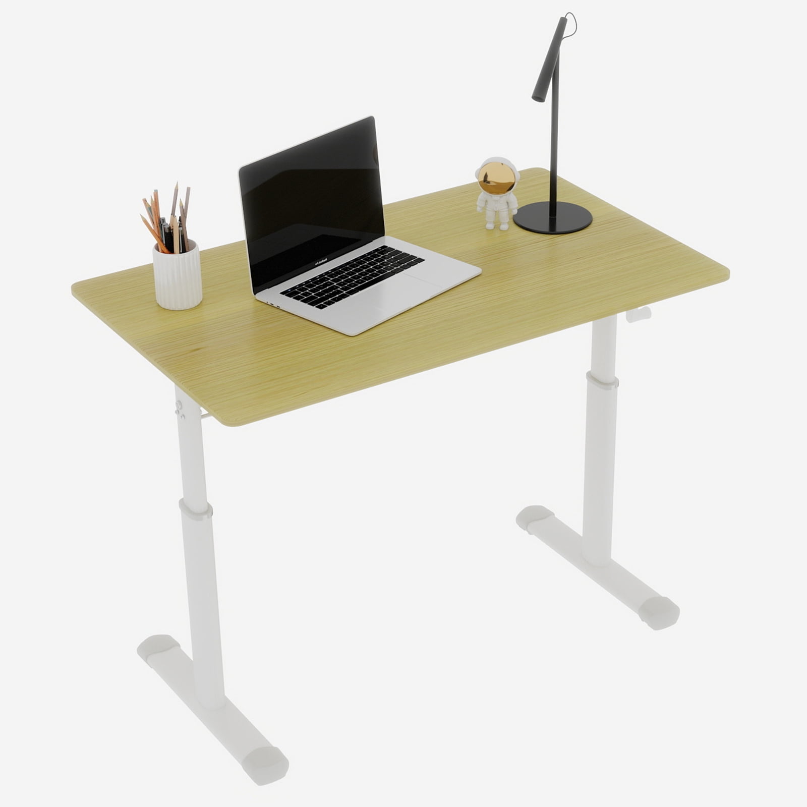 Mintazer 23" x 39" Height Adjustable Computer Desk, Home Office Standing Up Desk for Students,Teen and Adults, Nature