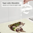 thumbnail image 5 of Cauagu Largemouth Bass Fish (3) Dish Drying Mat,24*18 inch Absorbent Dish Drainer Kitchen Counter,Dish Drying Pad for Countertops,Sinks,Draining Racks, 5 of 7