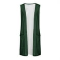 thumbnail image 3 of FAHXNVB Sleeveless Long Cardigans for Women with Side Pockets Lightweight Open Front Summer Vest Casual Loose Women's Cardigan Dressy Blazer, 3 of 4