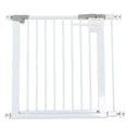 thumbnail image 1 of Kids Heroes Puerta de Seguridad Interior para Bebes y Perros - Reja para Escaleras y Puertas entre 76 y 83 cm - Incluye Extensión de 7 cm para un Ancho de 90 cm - Altura 78 cm - Blanco, 1 of 16