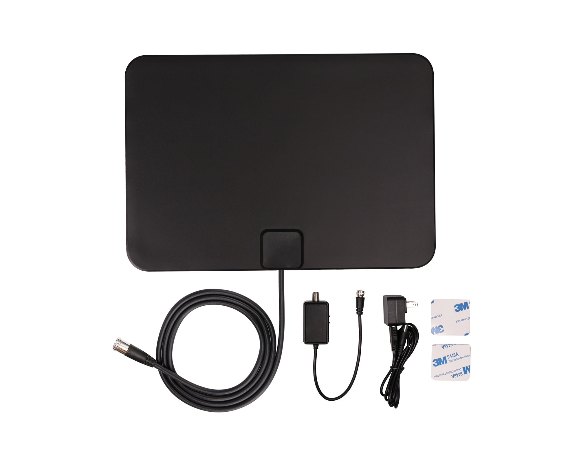 Onn HDTV Digital Amplified Indoor Antenna, 50 Mile Range