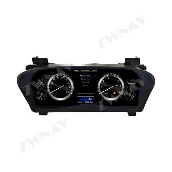 ZWNAV 12.3 inch car LCD digital instrument panel instrument cluster speedometer suitable for Toyota Alphard (AH30) 2015-2023 LCD Instrument Cluster