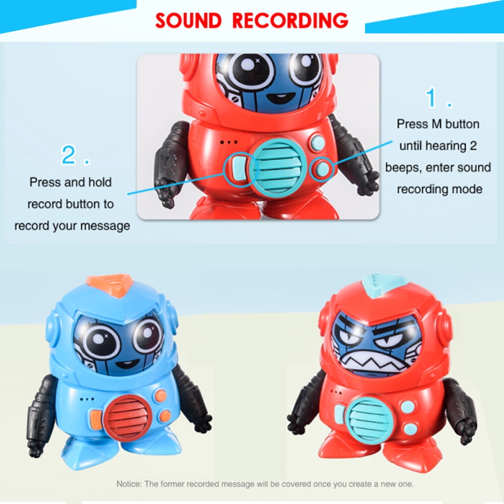 Face-changing Recording Voice Changer Talking Robots Toys for Kids Puzzle Toys 