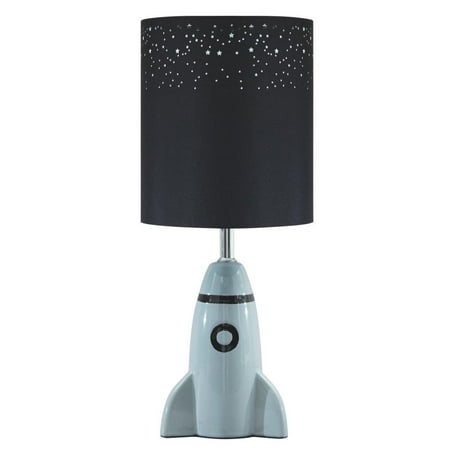 Ashley Furniture Signature Design - Cale Table Lamp - Children's Lamp - Rocket Base - Gray, KIDS TABLE LAMP: Don't just blast off—soar in style with this.., By Signature Design by