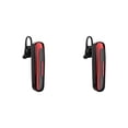 thumbnail image 2 of Sidaley Auricular compatible con Bluetooth Inalámbrico Auriculares con gancho para la oreja con cancelación de ruido A prueba de sudor negro rojo 2piezas, 2 of 6