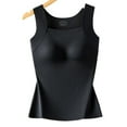 thumbnail image 4 of felwors U Neck Shapewear Built-in Bra Tank Tummy Control Compression Tank Tops for Women Black, M, 4 of 7