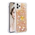 thumbnail image 2 of Funda para iPhone 11 PRO MAX con Brillo Líquido Flotante, Purpurina, Parachoques y Anillo Giratorio Soporte, 2 of 5