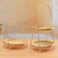 thumbnail image 6 of 1Pcs New Handwoven Multi-function for Kitchen Bamboo Woven Basket Standing Tray Storage Basket Fruit Food Vegetable 2 LAYERS - SQUARE, 6 of 8