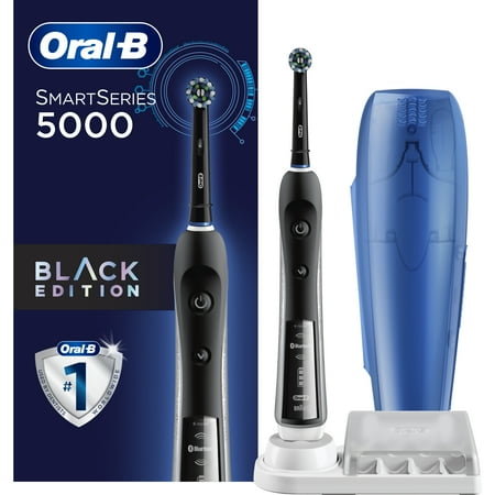 Oral-B Pro 5000 SmartSeries Electric Toothbrush with Bluetooth Connectivity, Powered by Braun, Black