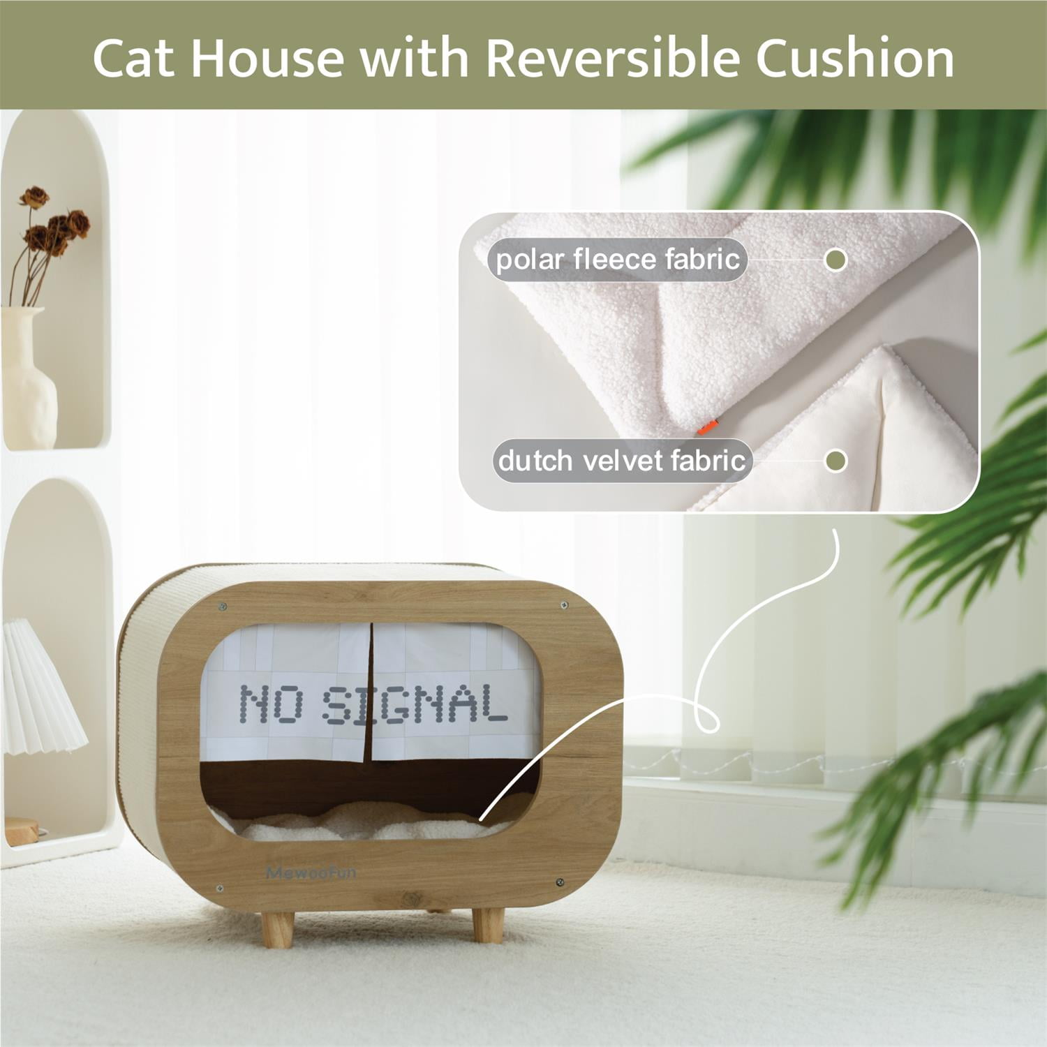 Pefilos 27" Cat House for Indoor Cats with Scratching Post, Cat Cave Bed, Cat Condo Modern Cat Nest Cute Cat Shelter, Purple and White Pefilos 27" Cat House for Indoor Cats with Scratching Post, Cat Cave Bed, Cat Condo Modern Cat Nest Cute Cat Shelter, Purple and White