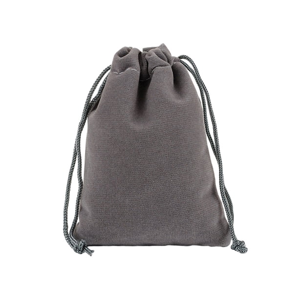 Cateissary 50 Uds. Bolsa de recuerdo de boda de tela con cierre de cordón para un fácil acceso a regalos y recuerdos bolsas de joyería bolsa Almacenamiento y organización del hogar gris 13*18