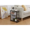 thumbnail image 5 of Side Table with Magazine Rack - Narrow End Table for Small Spaces - Retro Design, 5 of 6