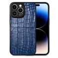 thumbnail image 1 of ELEHOLD for iPhone 11 Pro Crocodile Pattern Leather Case, Classic Luxury Vintage PU Leather Soft TPU Bumper Hard PC Hybrid Shockproof Slim Lightweight Case for iPhone 11 Pro 5.8 inch,Blue, 1 of 9