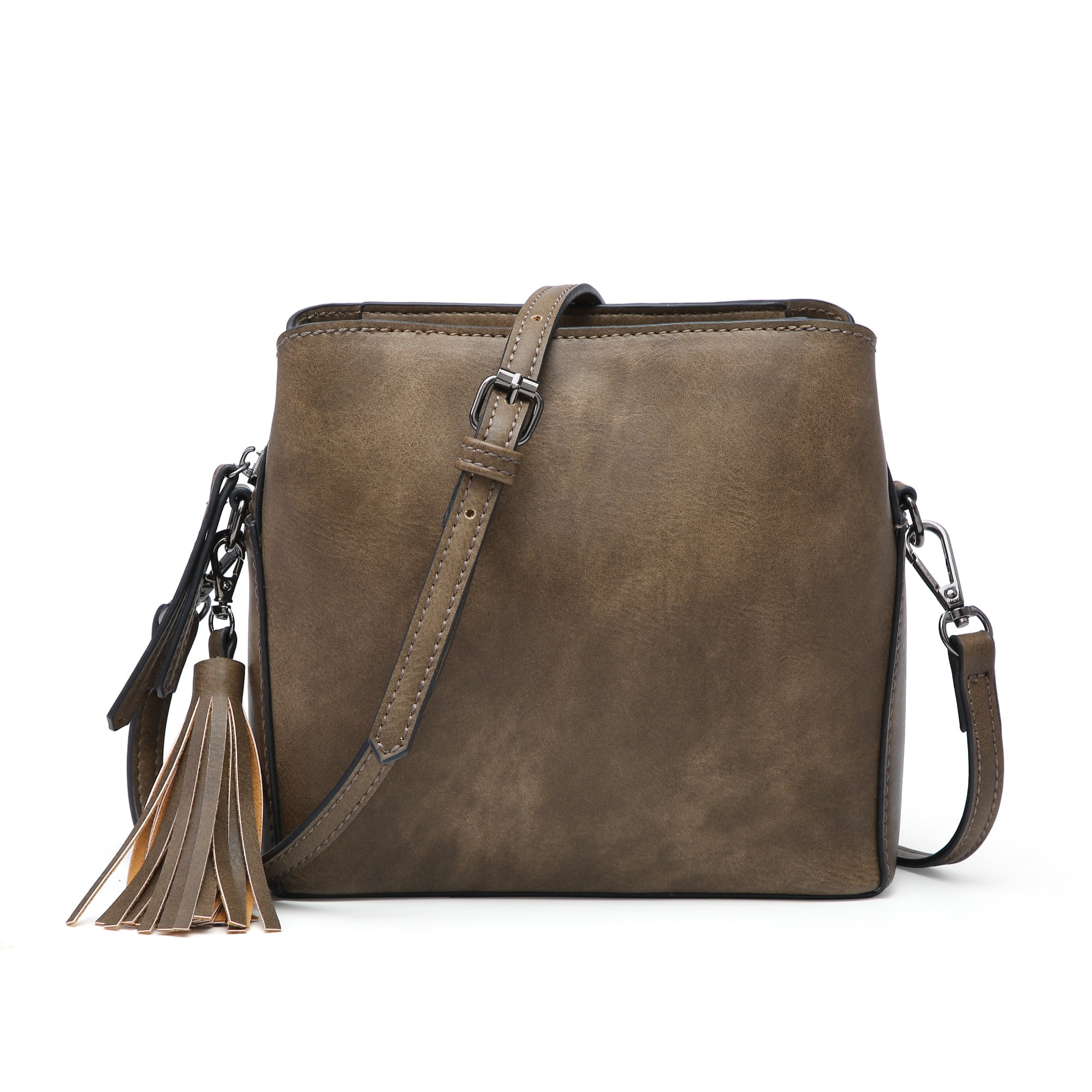 Kepooman Fashion Crossbody Bags Leather Shoulder Purse for Women Multipurpose Zippy Handbags with Adjustable Strap, Olive Green Kepooman Fashion Crossbody Bags Leather Shoulder Purse for Women Multipurpose Zippy Handbags with Adjustable Strap, Olive Green