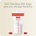 thumbnail image 5 of NUK Seal 'n Go Simply Natural Breast Milk Bags, 100 Pre-Sterilized Storage Bags, 6 oz (180 ml), 5 of 7