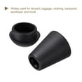 thumbnail image 4 of Unique Bargains 20Pack Plastic Cord Lock Bell End Stopper Cord End Lock Rope Fastener, Black, 4 of 5