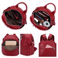 thumbnail image 7 of ALTOSY Small Genuine Leather Backpack Purse for Ladies Rucksack Shoulder Bag S97 Wine Red, 7 of 7