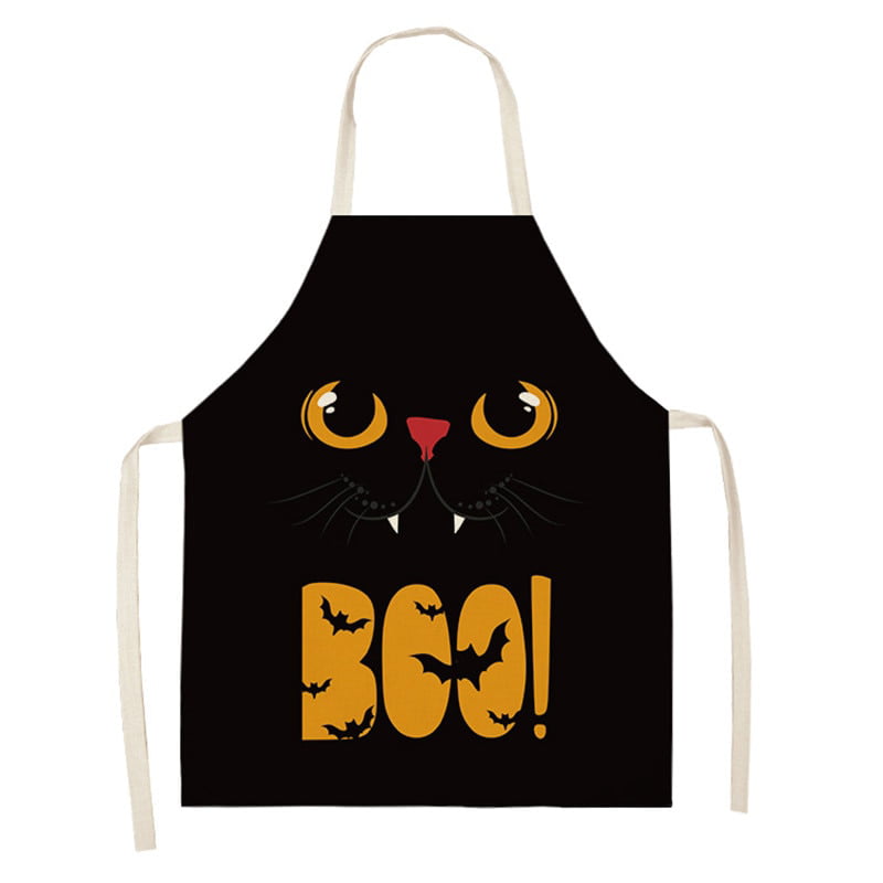 Unisex Cat Pattern Cute Apron Kitchen Dinner Party Cooking Bib Cleaning Home Hot 