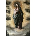 thumbnail image 2 of De Zurbaran, Francisco 17x24 Gold Ornate Wood Framed with Double Matting Museum Art Print Titled - Immaculate Conception, 2 of 4