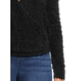 thumbnail image 3 of Love by Design Women's Juniors Wrap Sweater with Long Sleeves, Midweight, 3 of 5