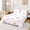Bowknot 11, variant on Erosebridal Pearl Bowknot Bed Sheets, Blue Daisy Floral King Sheets for Girls, 4-Piece