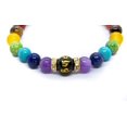thumbnail image 3 of Pulsera de energía de siete chakras colorida de piedra volcánica natural Spir, 3 of 3