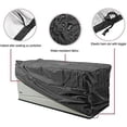 thumbnail image 2 of 48x24x22 Inch Outdoor Deck Box Cover 420D Waterproof Patio Storage Bench Protector Black, 2 of 7