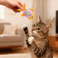 Plush Fish Cat Toy with Catnip & Crinkle Paper, Self-Play Interactive ...