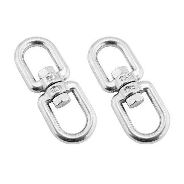2x2 piezas 304 ancla de cadena de material acero inoxidable de grado marino mandíbula giratoria plateada Zulema Grillete giratorio de ancla para barco