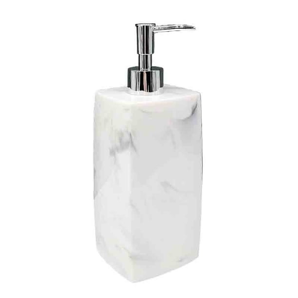 Dispensador de jabón for hotel, botella de loción, for el baño, for el hogar, botella de plástico con forma de flor blanca o negra, 800 ml