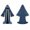 Blue, variant on Iyufng Unisex Halloween Mage Hooded Suede Robe Full Length Trimmed Cloak Front Ribbon Tie Wizard Witch Cosplay Outfit for Carnival Halloween Party