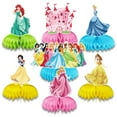 thumbnail image 3 of 7Pcs Princesses Theme 3D Double Side Honeycomb Centerpieces Table Toppers,Cartoon Birthday Party Decorations Supplies for kids., 3 of 5