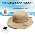 thumbnail image 7 of OZERO Sun Hat for Men Women: Fishing Hat Wide Brim Bucket Boonie Hats UV Protection for Summer Beach Hiking Safari Travel, 7 of 7