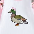 thumbnail image 7 of Xyant Baby Girl Fall Winter Clothes Newborn Silly Goose Romper Long Sleeve Round Neck Jumpsuit Cute One Piece Outfit (Pink,0-3 Months), 7 of 7